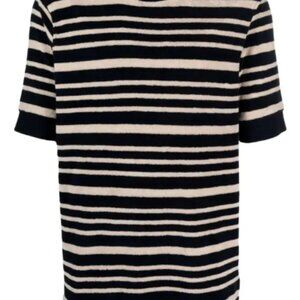 Orlebar Brown Solun Classic Stripe Toweling Shirt - L - BNWT (RRP $295)